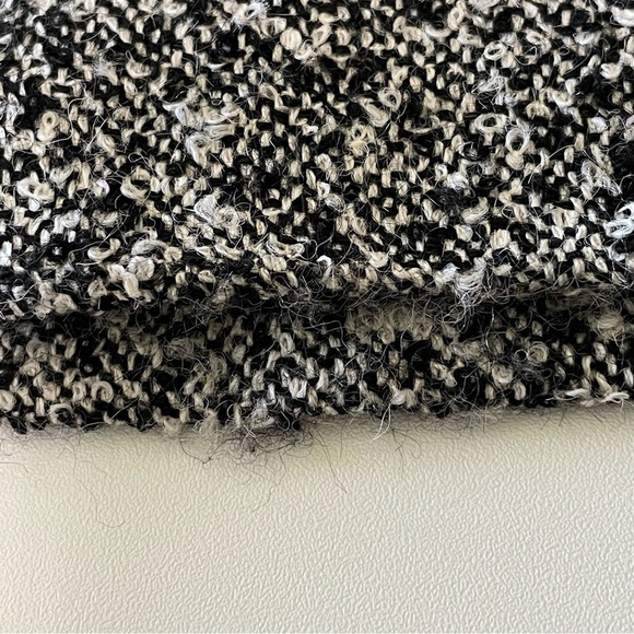 Agnona Italy Alpaca Wool Textured Trouser Pant Black White IT 46 US 10 Medium - Picture 9 of 13